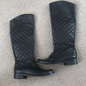 Steve Madden quilted leather riding boots